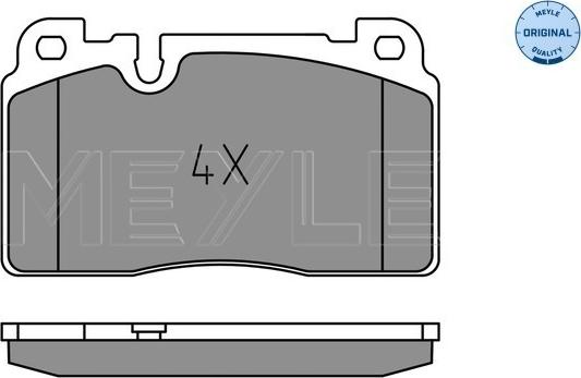 Meyle 025 256 4317 - Brake Pad Set, disc brake onlydrive.pro