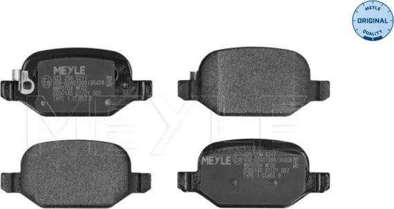 Meyle 025 256 5217 - Brake Pad Set, disc brake onlydrive.pro