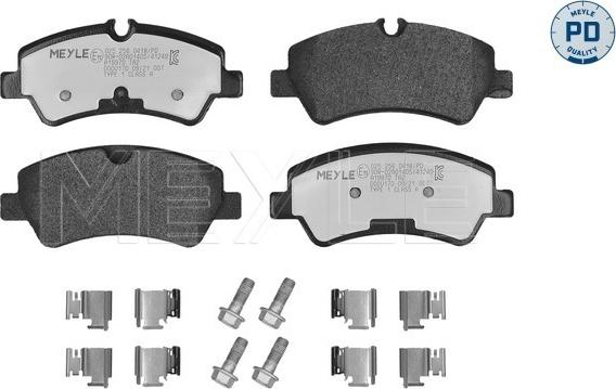 Meyle 025 256 0418/PD - Тормозные колодки, дисковые, комплект onlydrive.pro