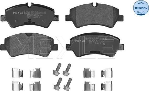 Meyle 025 256 0418 - Тормозные колодки, дисковые, комплект onlydrive.pro