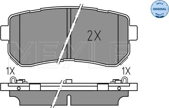 Meyle 025 256 7716 - Тормозные колодки, дисковые, комплект onlydrive.pro