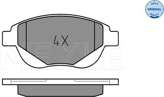 Meyle 025 250 9419 - Brake Pad Set, disc brake onlydrive.pro