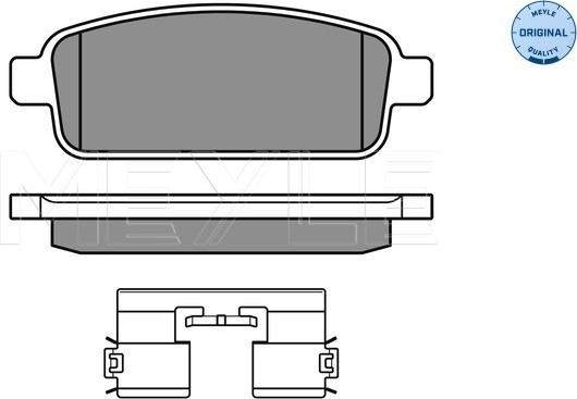 Meyle 025 250 9616/W - Brake Pad Set, disc brake onlydrive.pro