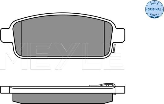 Meyle 025 250 9616/W - Brake Pad Set, disc brake onlydrive.pro