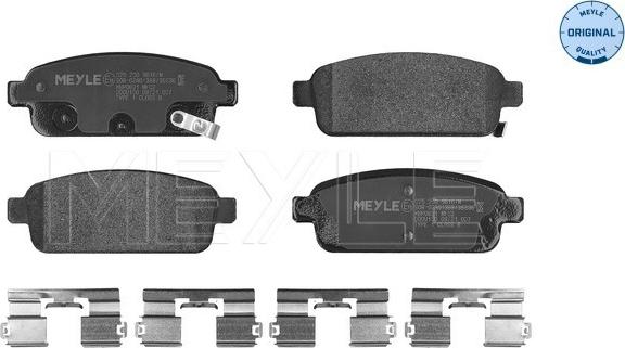 Meyle 025 250 9616/W - Brake Pad Set, disc brake onlydrive.pro