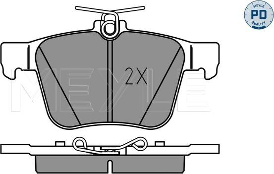 Meyle 025 250 0916/PD - Тормозные колодки, дисковые, комплект onlydrive.pro