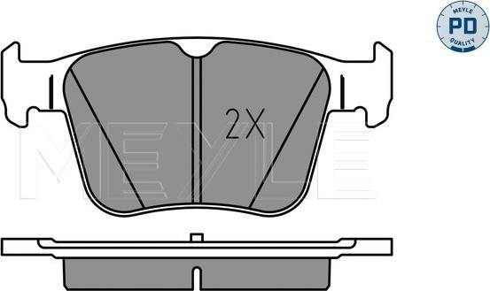 Meyle 025 250 0916/PD - Brake Pad Set, disc brake onlydrive.pro