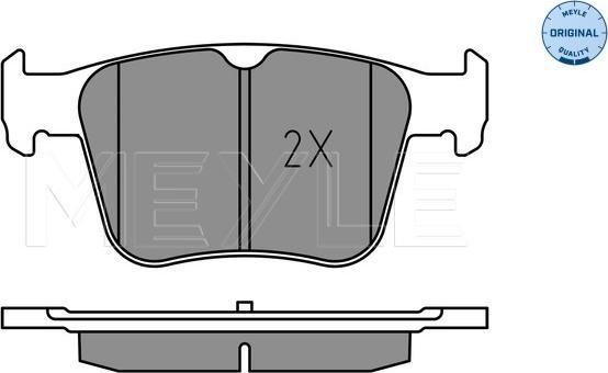 Meyle 025 250 0916 - Тормозные колодки, дисковые, комплект onlydrive.pro