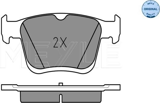 Meyle 025 250 0816 - Тормозные колодки, дисковые, комплект onlydrive.pro