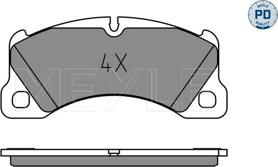 Meyle 025 250 0717/PD - Brake Pad Set, disc brake onlydrive.pro