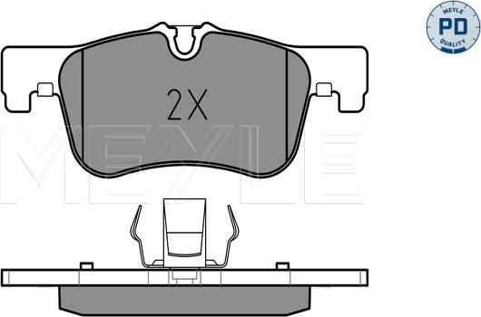 Meyle 025 250 1418/PD - Тормозные колодки, дисковые, комплект onlydrive.pro