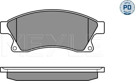 Meyle 025 250 3118/PD - Brake Pad Set, disc brake onlydrive.pro