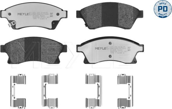 Meyle 025 250 3118/PD - Brake Pad Set, disc brake onlydrive.pro