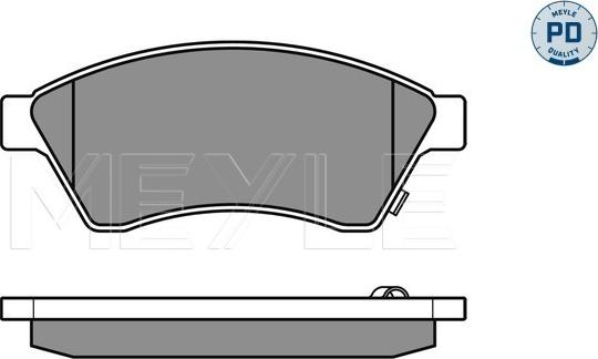 Meyle 025 250 3118/PD - Brake Pad Set, disc brake onlydrive.pro