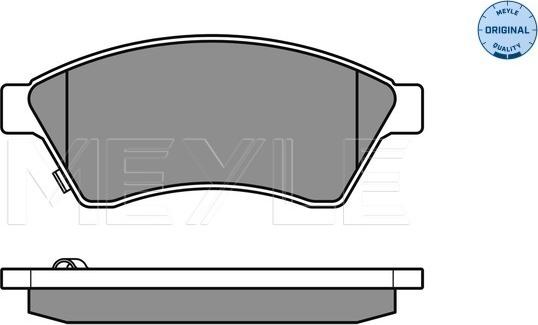 Meyle 025 250 3118/W - Brake Pad Set, disc brake onlydrive.pro