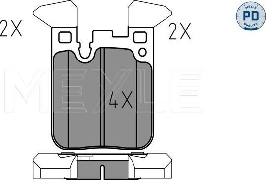 Meyle 025 250 2916/PD - Brake Pad Set, disc brake onlydrive.pro