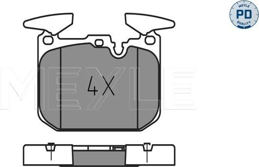 Meyle 025 250 2818/PD - Brake Pad Set, disc brake onlydrive.pro