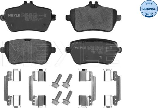 Meyle 025 250 7119 - Тормозные колодки, дисковые, комплект onlydrive.pro