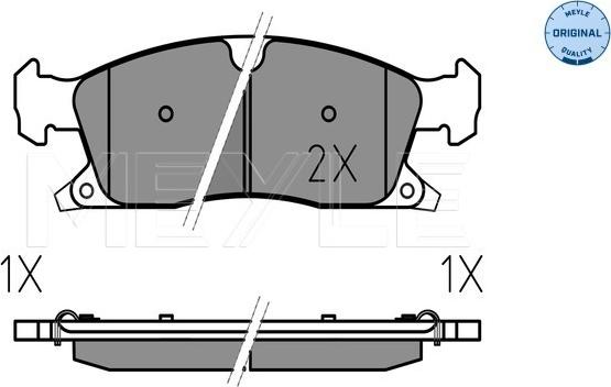 Meyle 025 251 9021 - Brake Pad Set, disc brake onlydrive.pro