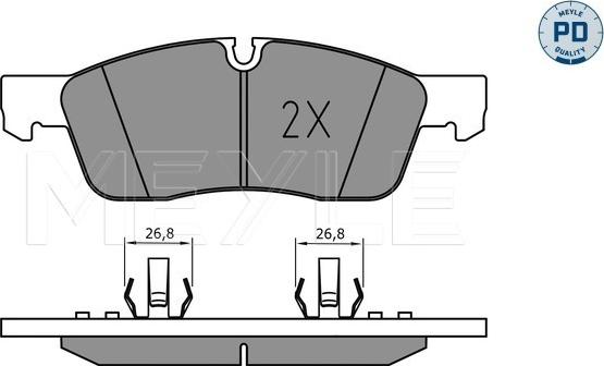 Meyle 025 251 9219/PD - Brake Pad Set, disc brake onlydrive.pro