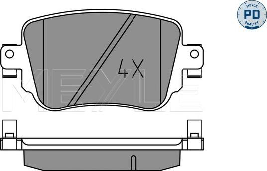 Meyle 025 251 0917/PD - Тормозные колодки, дисковые, комплект onlydrive.pro