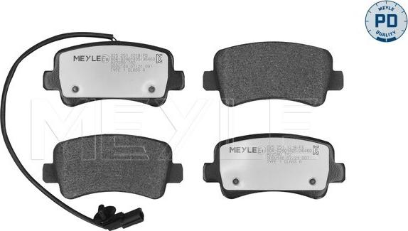 Meyle 025 251 1218/PD - Brake Pad Set, disc brake onlydrive.pro