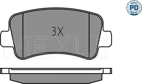 Meyle 025 251 1218/PD - Brake Pad Set, disc brake onlydrive.pro