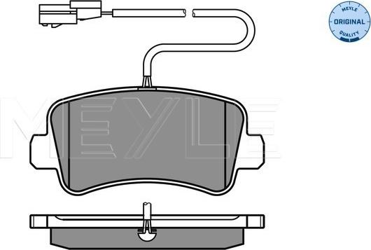 Meyle 025 251 1218/W - Brake Pad Set, disc brake onlydrive.pro