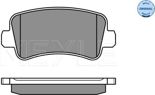 Meyle 025 251 1218/W - Brake Pad Set, disc brake onlydrive.pro