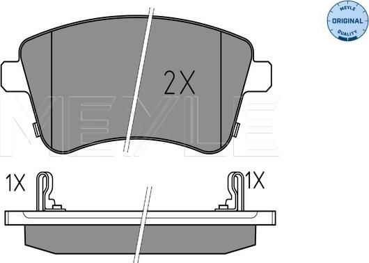 Meyle 025 251 8419/W - Brake Pad Set, disc brake onlydrive.pro