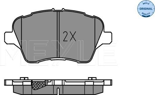 Meyle 025 251 3417 - Brake Pad Set, disc brake onlydrive.pro