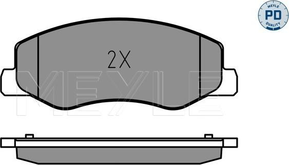 Meyle 025 251 7218/PD - Brake Pad Set, disc brake onlydrive.pro