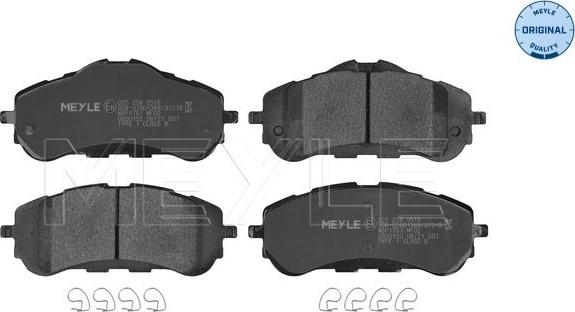Meyle 025 258 9518 - Brake Pad Set, disc brake onlydrive.pro
