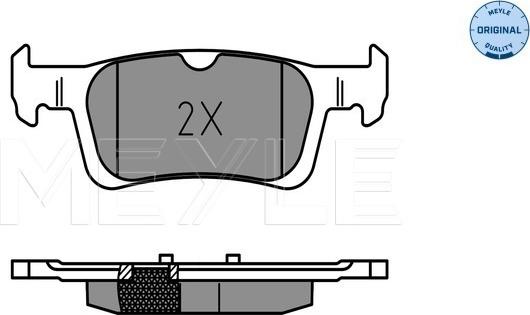 Meyle 025 258 4116 - Brake Pad Set, disc brake onlydrive.pro