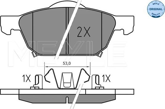 Meyle 025 258 0417 - Brake Pad Set, disc brake onlydrive.pro