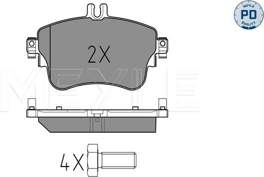 Meyle 025 253 2619/PD - Brake Pad Set, disc brake onlydrive.pro