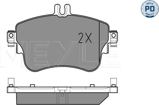 Meyle 025 253 2619/PD - Brake Pad Set, disc brake onlydrive.pro