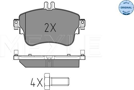 Meyle 025 253 2619 - Тормозные колодки, дисковые, комплект onlydrive.pro