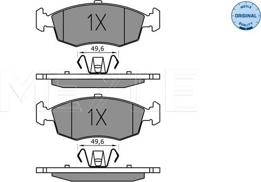 Meyle 025 253 2317 - Brake Pad Set, disc brake onlydrive.pro