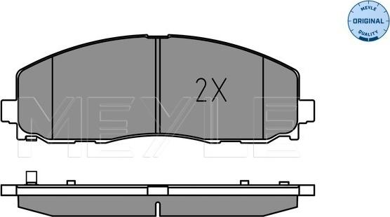 Meyle 025 253 7919 - Brake Pad Set, disc brake onlydrive.pro