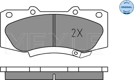 Meyle 025 252 0917 - Brake Pad Set, disc brake onlydrive.pro