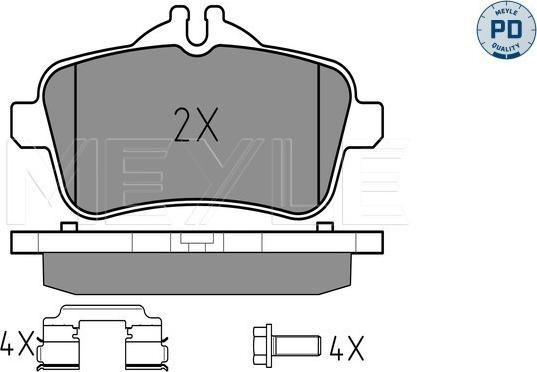 Meyle 025 252 1518/PD - Brake Pad Set, disc brake onlydrive.pro