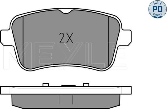 Meyle 025 252 1518/PD - Brake Pad Set, disc brake onlydrive.pro