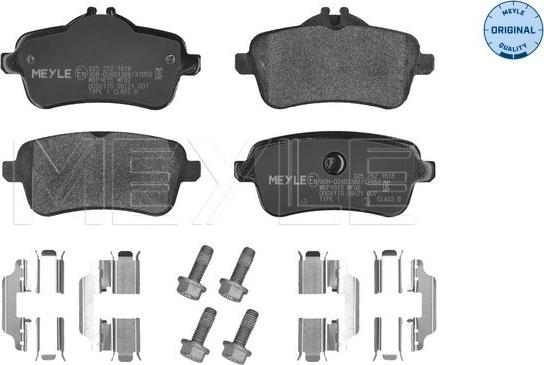 Meyle 025 252 1618 - Brake Pad Set, disc brake onlydrive.pro