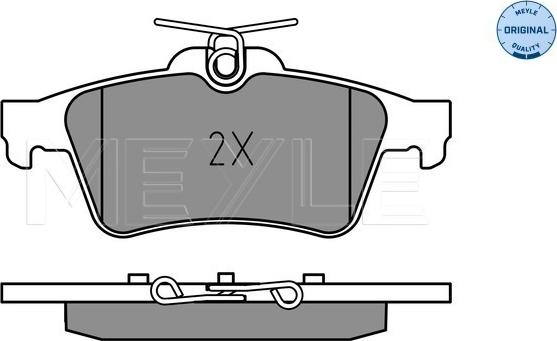 Meyle 025 252 1817 - Brake Pad Set, disc brake onlydrive.pro