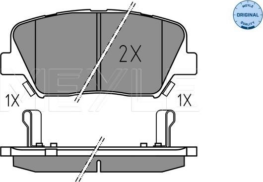 Meyle 025 257 5717 - Тормозные колодки, дисковые, комплект onlydrive.pro