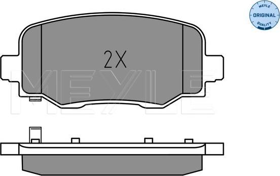 Meyle 025 257 3418 - Brake Pad Set, disc brake onlydrive.pro