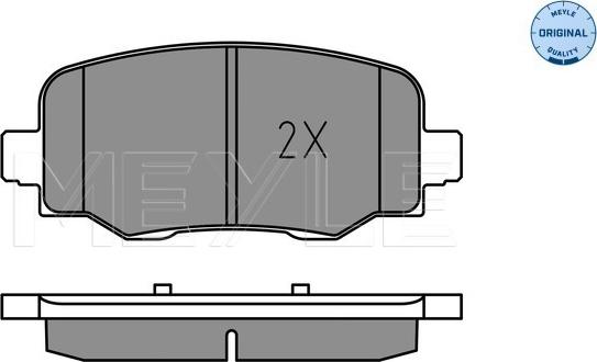 Meyle 025 257 3318 - Тормозные колодки, дисковые, комплект onlydrive.pro