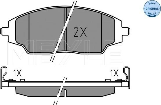 Meyle 025 257 2218 - Brake Pad Set, disc brake onlydrive.pro