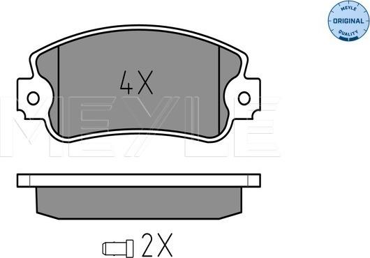 Meyle 025 209 5018/W - Тормозные колодки, дисковые, комплект onlydrive.pro